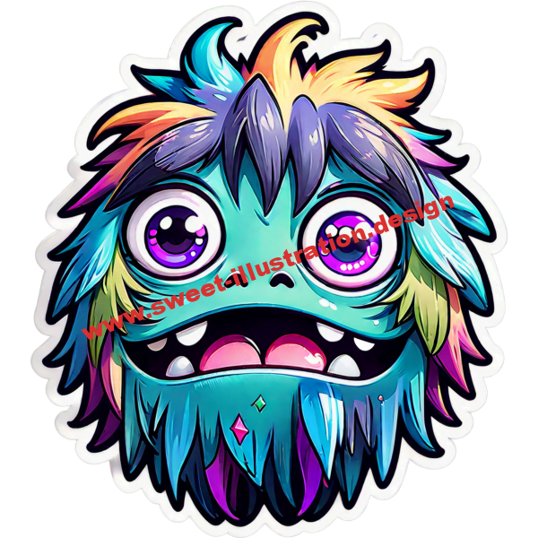 shaggy-long-haired-cute-monster-with-colorful-hair-and-big-happy-eyes-as-sticker-211577821-PhotoRoom