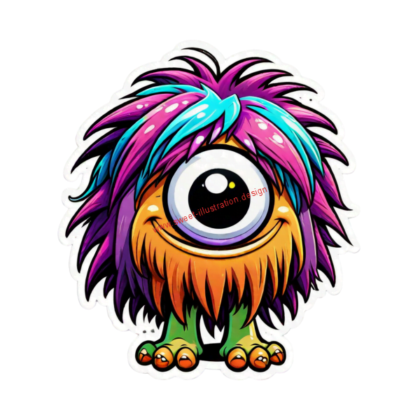 shaggy-long-haired-cute-monster-with-colorful-hair-and-big-happy-eyes-on-a-solid-color-background-as-23858119-PhotoRoom