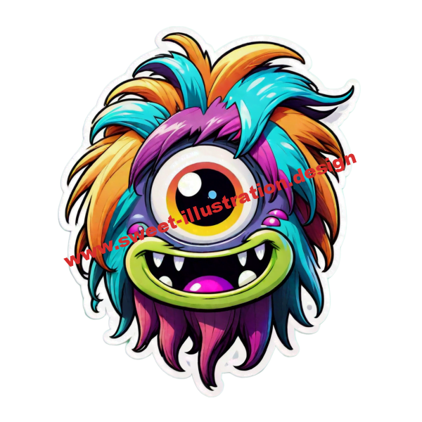 shaggy-long-haired-cute-monster-with-colorful-hair-and-big-happy-eyes-on-a-solid-color-background-as-280267844-PhotoRoom