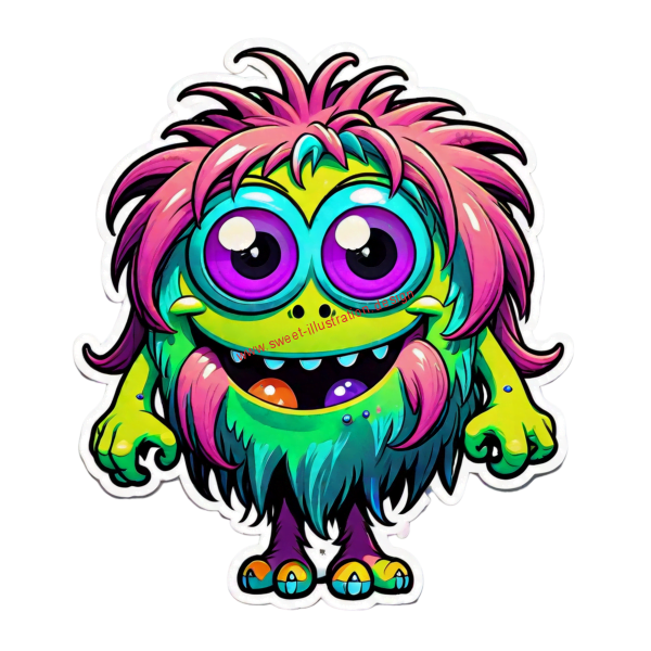 shaggy-long-haired-cute-monster-with-colorful-hair-and-big-happy-eyes-on-a-solid-color-background-as-78634216-PhotoRoom